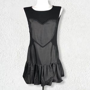 Black Heart Frill TOFU Dress Fits Sz 4/6